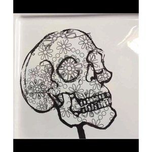Valori Skull Tray Day Of Dead Platter Party Decor